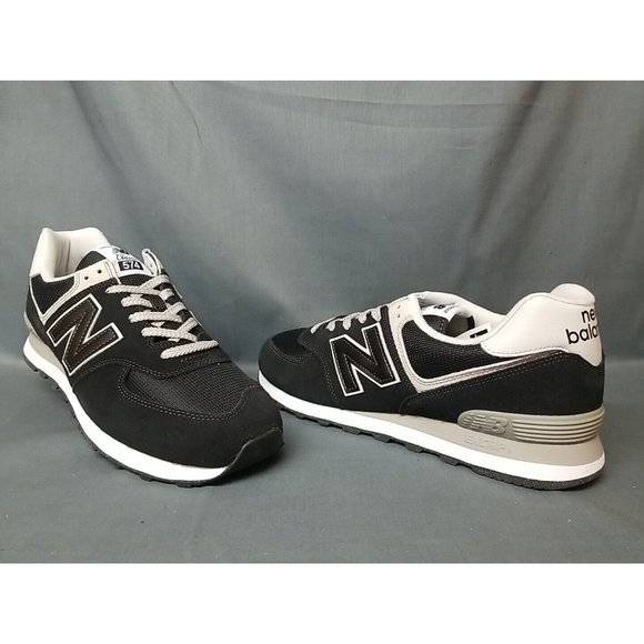 New Balance Other - New Balance Men's 574 Core Sneakers ML574EVB Black White Size 12 NEW IN BOX!